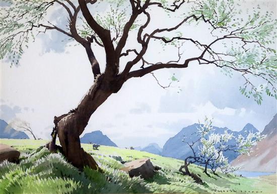 § William Heaton Cooper (1903-1995) Morning in May, Crummock Water 15 x 22in.